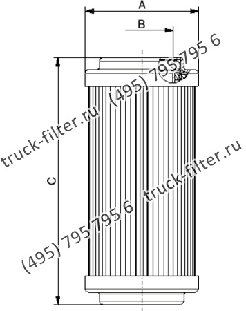 CF-8-493-P10-N-A фильтр гидравлики цилиндрического типа с фильтрацией снаружи