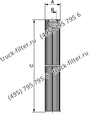 CF-8-760-M60-N-A фильтр гидравлики цилиндрического типа с фильтрацией снаружи