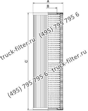 CF-8-888-M250-N-A фильтр гидравлики цилиндрического типа с фильтрацией снаружи