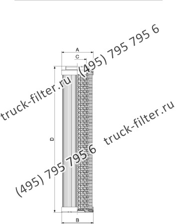 CF-920-1-A25-N-V фильтр гидравлики цилиндрического типа с фильтрацией снаружи