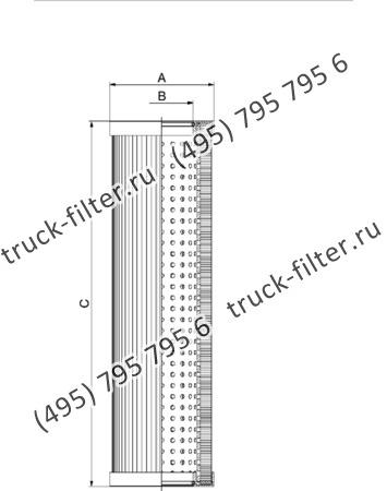 CF-940-2-A03-N-V фильтр гидравлики цилиндрического типа с фильтрацией снаружи