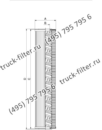 CF-970-1-A10-N-A фильтр гидравлики цилиндрического типа с фильтрацией снаружи