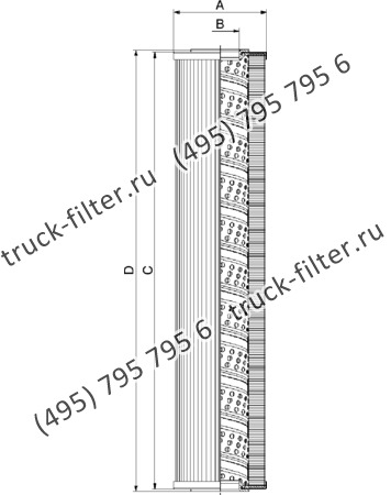 CF-970-1-M60-N-A фильтр гидравлики цилиндрического типа с фильтрацией снаружи