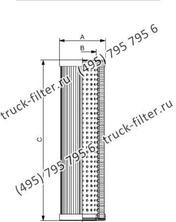 CF-991-4-A03-H-V фильтр гидравлики цилиндрического типа с фильтрацией снаружи
