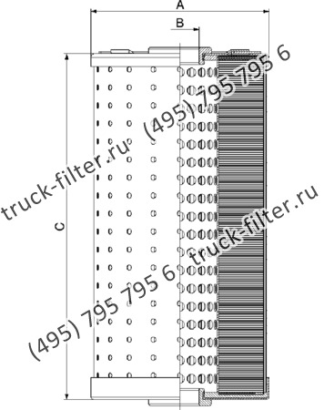 CFE-1910-22-P10-M-L фильтр для электро-эрозионных станков с металлическим каркасом