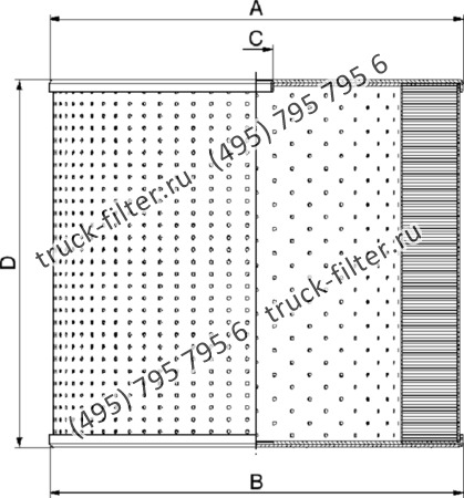 CFE-3034-G-34-P05-L фильтр для электро-эрозионных станков с металлическим каркасом