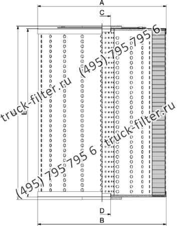 CFE-3426-36-P05-M-L фильтр для электро-эрозионных станков с металлическим каркасом