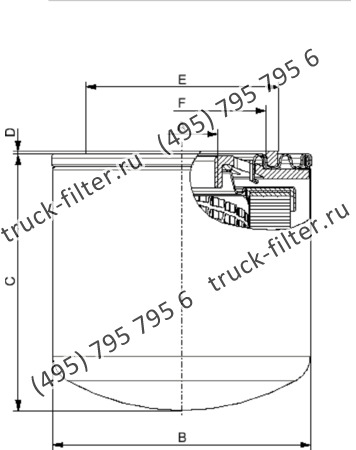 CS-070-0-0-A25-A накручивающийся фильтр гидравлики без обратного клапана для систем до 12 bar