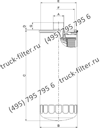 CS-090-DNP-3-P10-A накручивающийся фильтр гидравлики без обратного клапана для систем до 12 bar