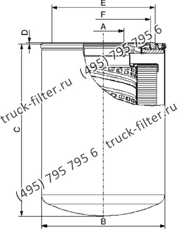 CS-150-H-0-P10-A накручивающийся фильтр гидравлики без обратного клапана для систем до 12 bar