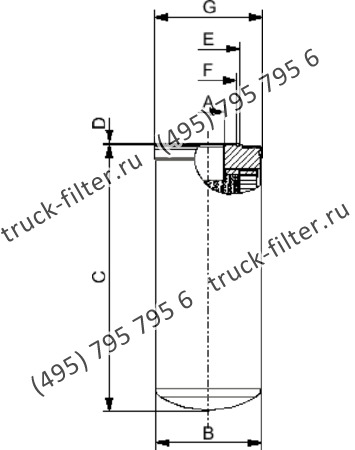 CSD-300-0-0-P10-A накручивающийся фильтр гидравлики для систем до 35 bar