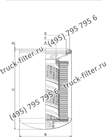 CSG-050-6-0-WP30-A накручивающийся фильтр гидравлики для систем до 12 bar (американский тип фланца)