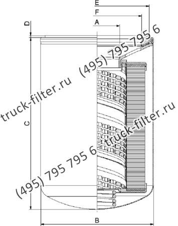CSG-070-6-0-P25-A накручивающийся фильтр гидравлики для систем до 12 bar (американский тип фланца)