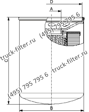 CSG-150-6-0-P10-A накручивающийся фильтр гидравлики для систем до 12 bar (американский тип фланца)