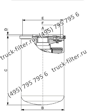 CTT-012-1-4-A10-A накручивающийся фильтр гидравлики с обратным клапаном для систем до 12 bar