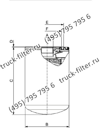 CTT-050-1-3-A10-A накручивающийся фильтр гидравлики с обратным клапаном для систем до 12 bar