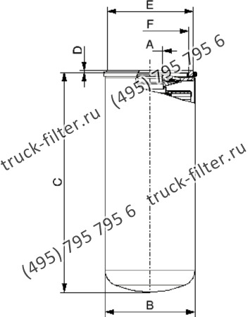 CTT-084-P-3-P25-A накручивающийся фильтр гидравлики с обратным клапаном для систем до 12 bar