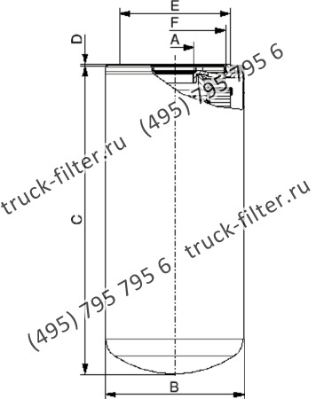 CTT-400-6-3-P10-A накручивающийся фильтр гидравлики с обратным клапаном для систем до 12 bar