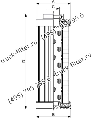 D-0030-FS06-H-A элемент напорного фильтра гидравлики