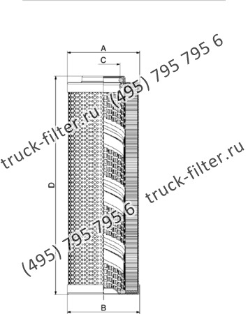 D-0075-A06-NH-V элемент напорного фильтра гидравлики