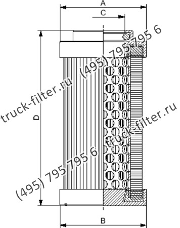 D-0280-M40-N-A элемент напорного фильтра гидравлики