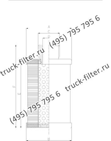 DCC-034107-00 цилиндрический воздушно-масляный сепаратор компрессора