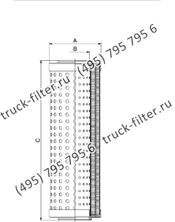 DCC-079240-01 цилиндрический воздушно-масляный сепаратор компрессора
