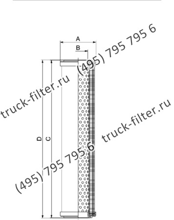 DCC-080355-00 цилиндрический воздушно-масляный сепаратор компрессора