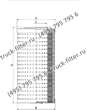 DCC-100200-00 цилиндрический воздушно-масляный сепаратор компрессора