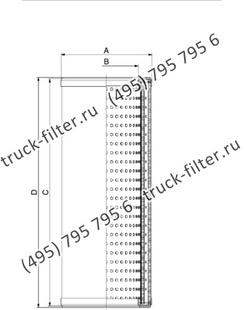 DCC-100250-00 цилиндрический воздушно-масляный сепаратор компрессора