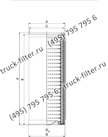 DCC-100250-01 цилиндрический воздушно-масляный сепаратор компрессора