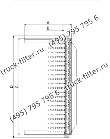 DCC-106218-00 цилиндрический воздушно-масляный сепаратор компрессора