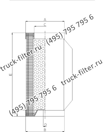 DCC-109285-00 цилиндрический воздушно-масляный сепаратор компрессора