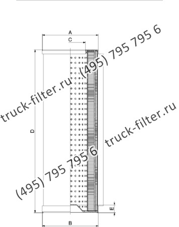 DCC-109318-00 цилиндрический воздушно-масляный сепаратор компрессора