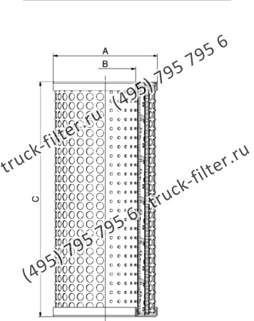 DCC-114165-01 цилиндрический воздушно-масляный сепаратор компрессора