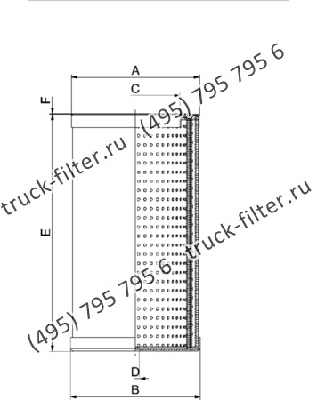 DCC-140258-00 цилиндрический воздушно-масляный сепаратор компрессора