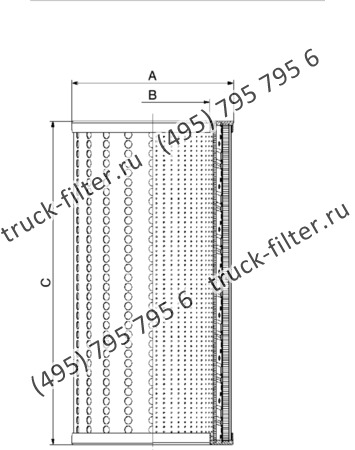 DCC-170340-01 цилиндрический воздушно-масляный сепаратор компрессора