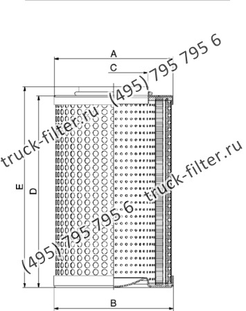 DCC-175290-2X цилиндрический воздушно-масляный сепаратор компрессора