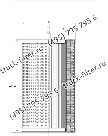 DCC-175305-0U цилиндрический воздушно-масляный сепаратор компрессора