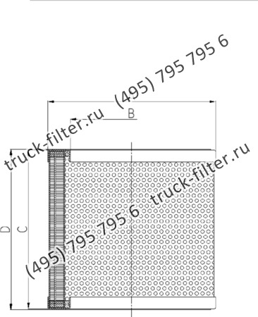 DCC-200250-0J цилиндрический воздушно-масляный сепаратор компрессора