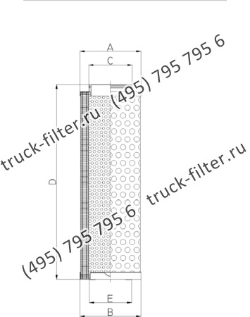 DCC-205640-0U цилиндрический воздушно-масляный сепаратор компрессора