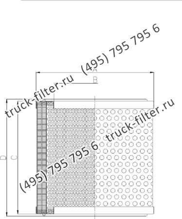 DCC-240230-0U цилиндрический воздушно-масляный сепаратор компрессора