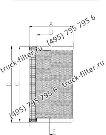 DCC-240410-0U цилиндрический воздушно-масляный сепаратор компрессора