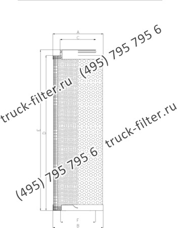 DCC-240790-0U цилиндрический воздушно-масляный сепаратор компрессора