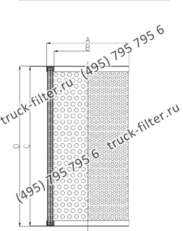 DCC-240835-1U цилиндрический воздушно-масляный сепаратор компрессора
