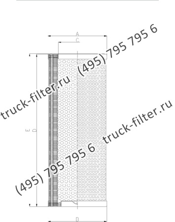 DCC-240920-0U цилиндрический воздушно-масляный сепаратор компрессора