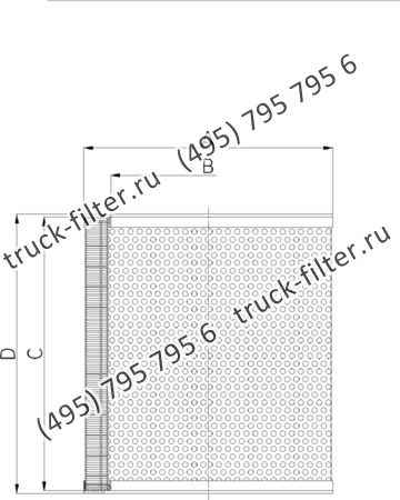 DCC-275300-0J цилиндрический воздушно-масляный сепаратор компрессора