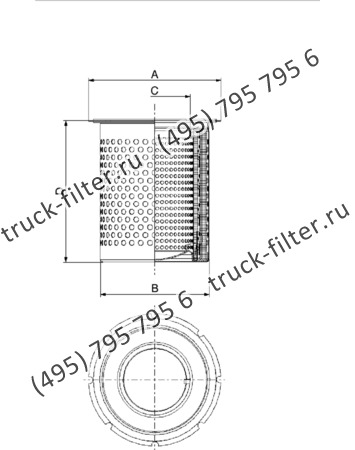 DFE-135175-00 воздушно-масляный сепаратор с фигурным фланцем-крышкой
