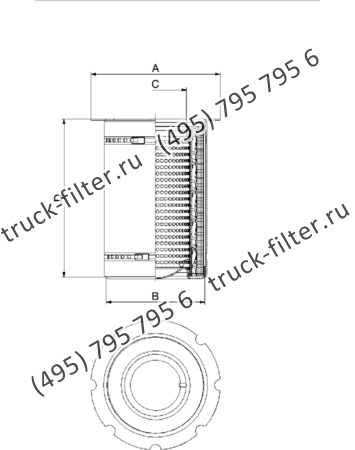 DFE-160250-00 воздушно-масляный сепаратор с фигурным фланцем-крышкой