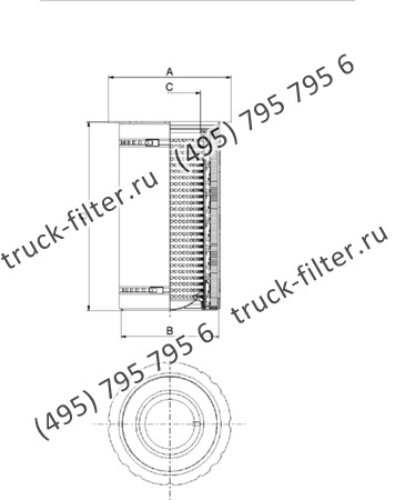 DFE-160300-00 воздушно-масляный сепаратор с фигурным фланцем-крышкой
